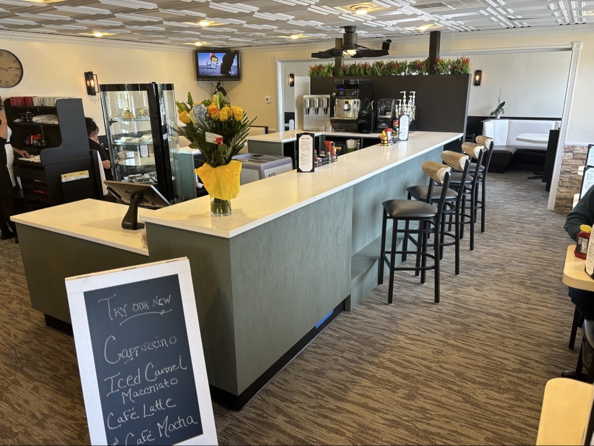 The remodeled Silver Grill coffee bar